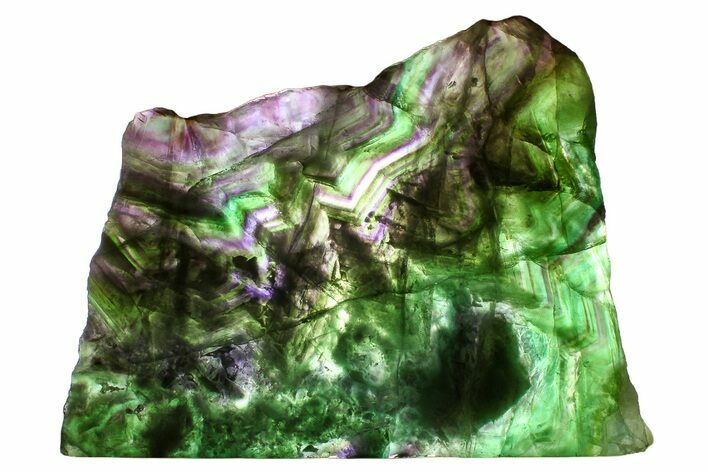 Colorful Polished Fluorite Slab - China #374386